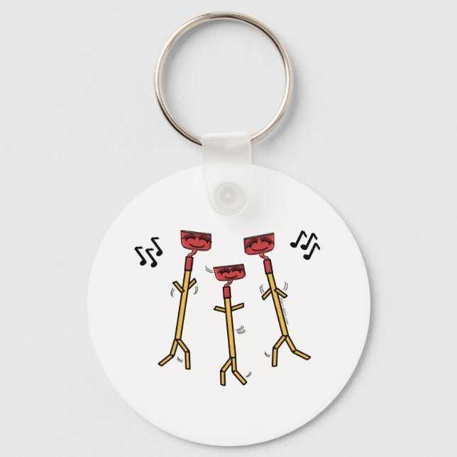 Dancing Hoes Key Ring (Front)