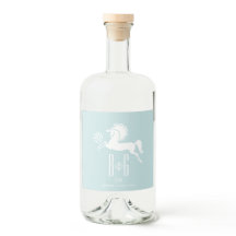 Dancing Horse Bottle of Liquor Label
