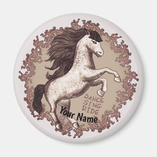 Dancing Horse Magnet (Front)