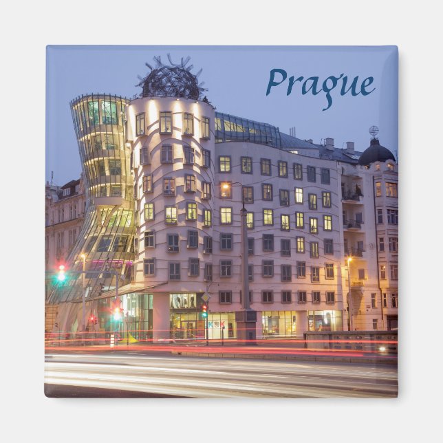 Dancing House Prague souvenir photo Magnet (Front)