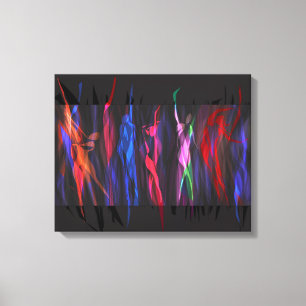 Dancing in Colours of Life by Ritu Gupta Canvas Print