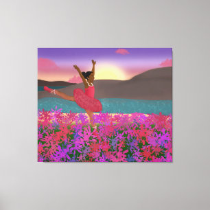 Dancing in the Meadow   Dance   African American Canvas Print
