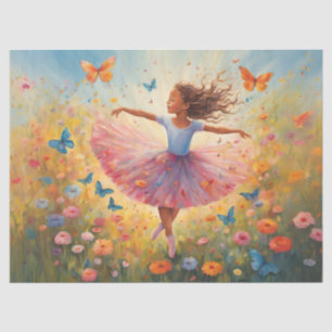 Dancing in the Meadow: Young Ballerina Tissue Paper