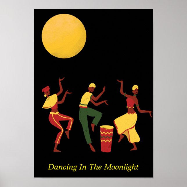 Dancing In the Moonlight - editable text Poster (Front)