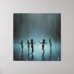 Dancing in the rain canvas print