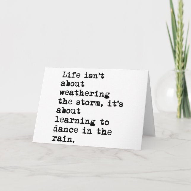 Dancing in the Rain Card (Front)