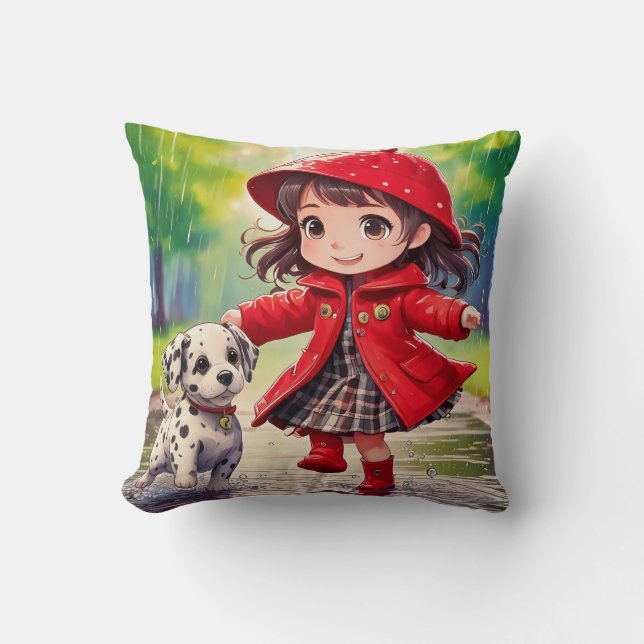 Dancing in the Rain Cushion (Front)