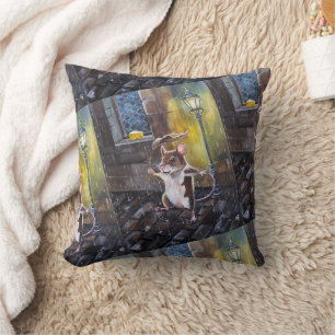 Dancing in the Rain Painting by Alfred Fox Cushion