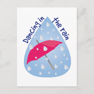 Dancing In The Rain Postcard