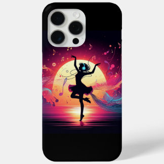 Dancing in the Sunset – Music Lover Vector Art Pho iPhone 15 Pro Max Case
