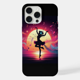 Dancing in the Sunset – Music Lover Vector Art Pho iPhone 15 Pro Max Case