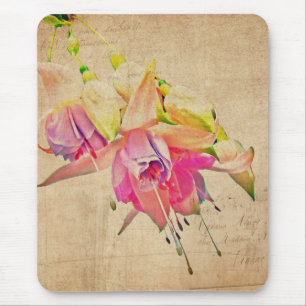 Dancing In The Wind - Fuchsia Flowers Mouse Mat