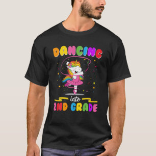 Dancing Into 2Nd Grade Unicorn Back To School Kids T-Shirt
