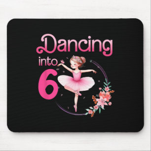 Dancing Into 6 Ballerina 6th Birthday Party Ballet Mouse Mat