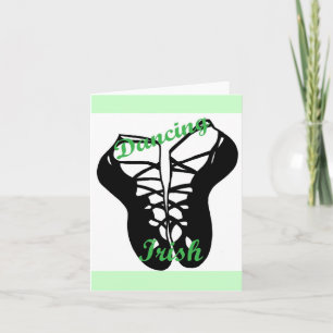 Dancing Irish note card