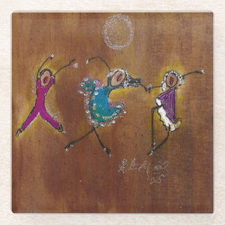 Dancing Joy Glass Coaster