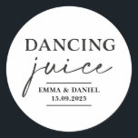 Dancing Juice Wedding Favour Stickers<br><div class="desc">Dancing Juice Wedding Favour Stickers</div>