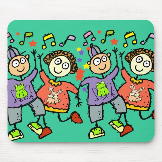 DANCING KIDS MOUSE MAT (Front)