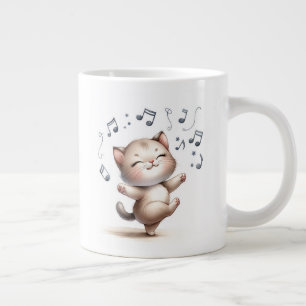Dancing Kitten- Jumbo Mug