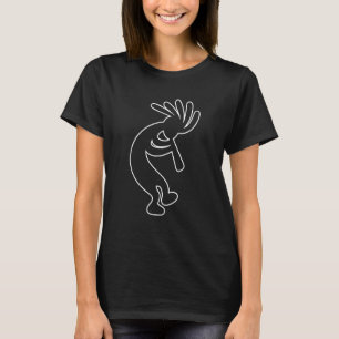 Dancing Kokopelli Positive Vibes Design T-Shirt
