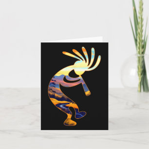Dancing Kokopelli Southwestern Usa Symbol Card