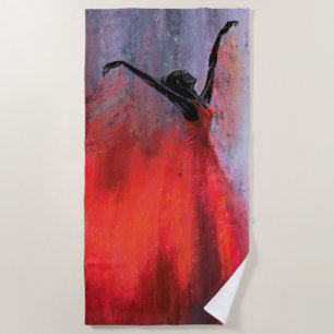 Dancing Lady Beach Towel