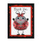 Dancing Ladybug thank you postcard