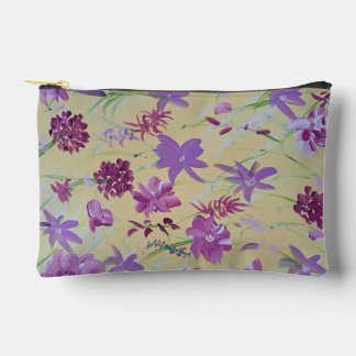 Dancing Lavender Floral Accessories Pouch