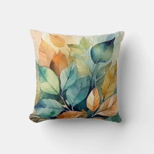 Dancing leaves cushion