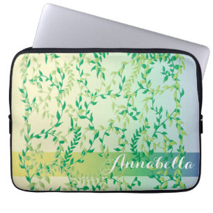 Dancing leaves laptop sleeve