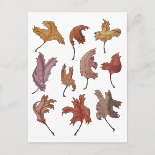 Dancing Leaves Postcard