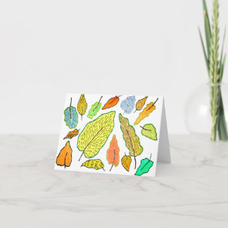 Dancing Leaves Thank You Card