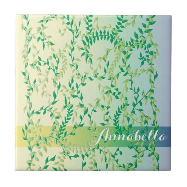 Dancing leaves tile (Front)