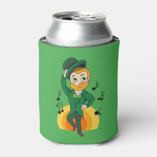 Dancing leprechaun, St. Patrick's Day cartoon  Can Cooler