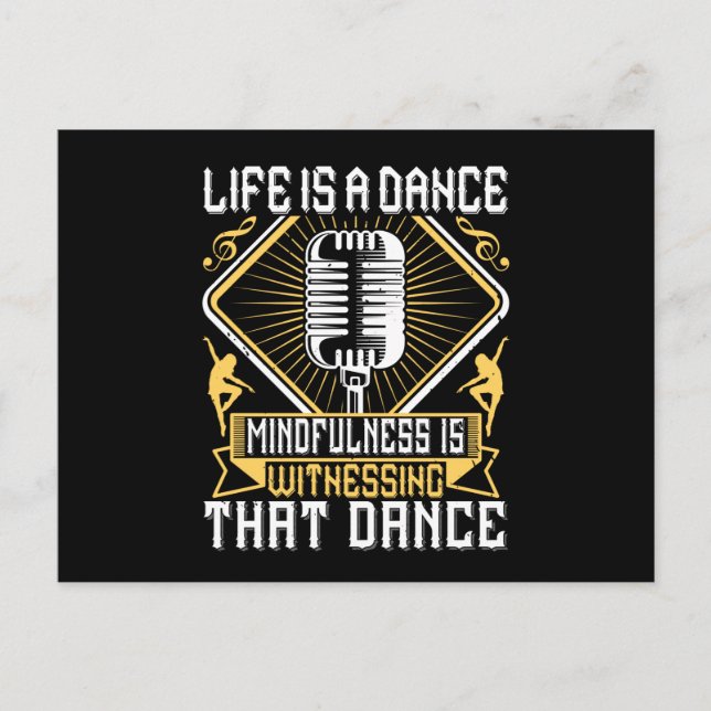 Dancing - Life Is A Dance Postcard (Front)