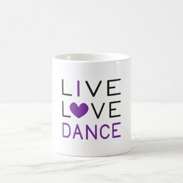 Dancing Live Love Dance Queen Dancer Gift Idea Coffee Mug (Center)