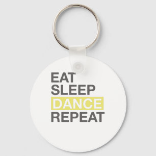 Dancing Lover for Dancer Eat Sleep Dance Repeat Key Ring