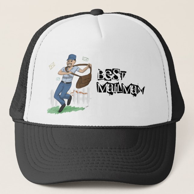 Dancing Mailman Hat Funny Postman Gift Postal Work (Front)