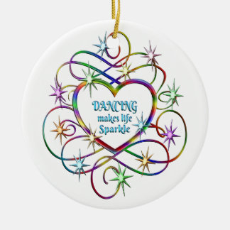 Dancing Makes Life Sparkle Ceramic Tree Decoration