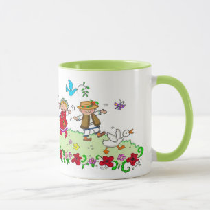 Dancing Makes Me Happy Ukrainian Folk Art Mug