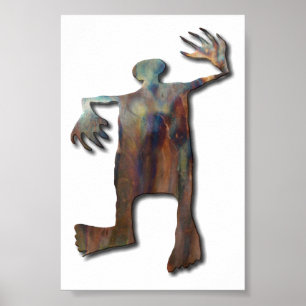Dancing Man copper Poster