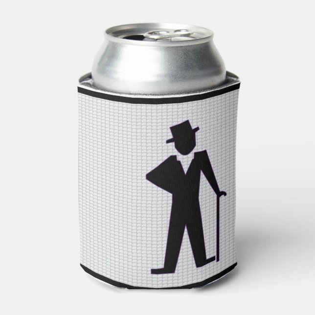 Dancing Man Customisable Bachelor Party  Can Cooler (Can Front)