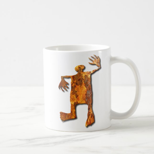 Dancing Man rust Coffee Mug (Right)