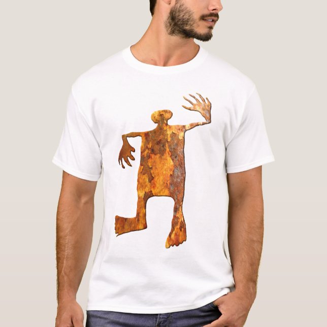 Dancing Man rust T-Shirt (Front)