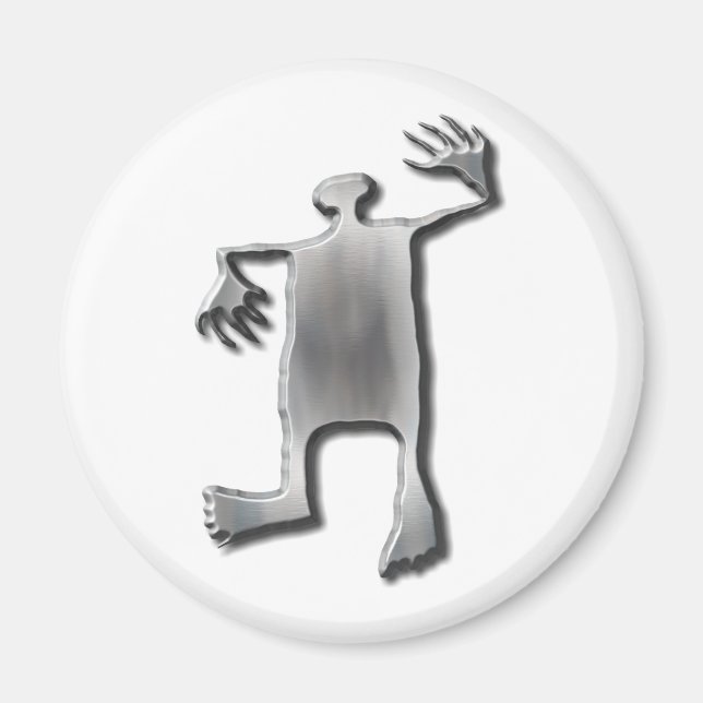 Dancing Man stainless steel Magnet (Front)
