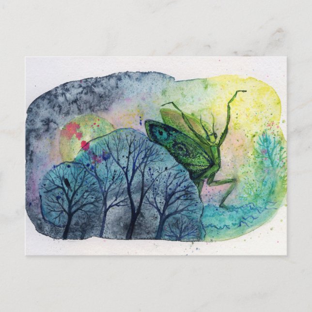 Dancing Mantis Postcard (Front)
