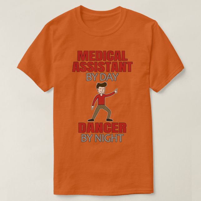 Dancing Medical Assistant Men Dancer T-Shirt (Design Front)