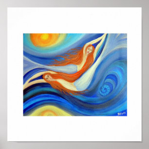 Dancing Mermaids Poster