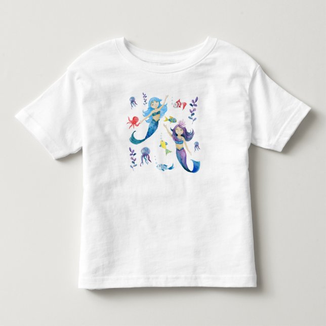 Dancing mermaids toddler T-Shirt (Front)