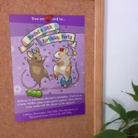 Dancing Mice Age & Name Happy Birthday Party